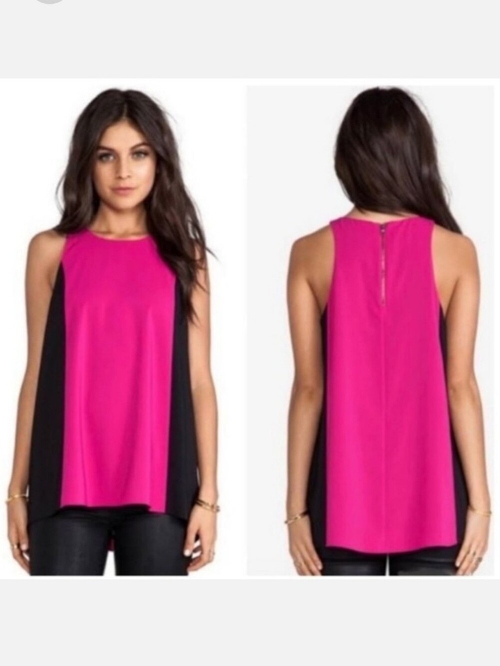Alice + Olivia Lindsay Colorblock Tank